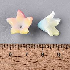 Perles en plastique opaque bicolores&nbsp;KY-N025-63