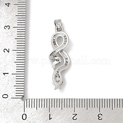 Ottone micro spianare pendenti zirconi&nbsp;LS-KK-R221-01P-03