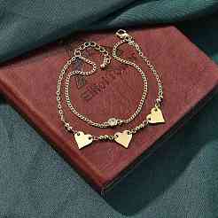 Messing-Armbänder mit Mikropflaster und klarem Zirkonia&nbsp;BJEW-U020-11G