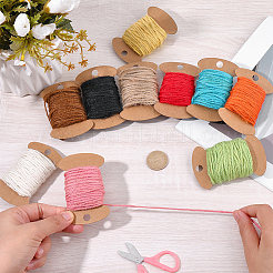 10 x Sackleinenband in zwei Farben.&nbsp;OCOR-CY0003-05