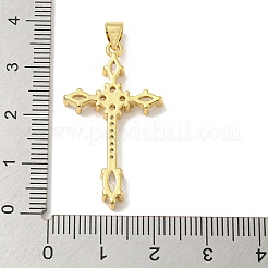 Cremagliera placcatura micro ottone spianare pendenti zirconi&nbsp;KK-F869-15G