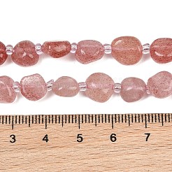 Chapelets de perles aux fraises en quartz naturel&nbsp;GG-CBA3A44-C01-02