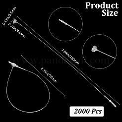 2000 chaîne d'étiquette de prix en plastique&nbsp;KY-CY0001-01F-02