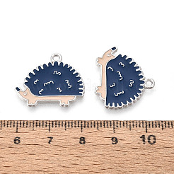 Pendentifs hérisson en alliage émaillé plaqué sur rack&nbsp;ENAM-T024-79A-P