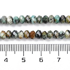 Brins de perles turquoises africaines naturelles (jaspe)&nbsp;G-N342-28B