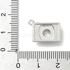 Breloques de zircone cubique clair pavés en laiton&nbsp;KK-G548-08P