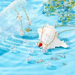 DIY Glaskugel Flasche Tropfen Ohrringe Herstellung Set&nbsp;DIY-UN0003-15