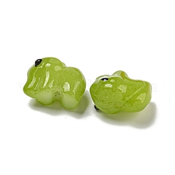 Cuentas de vidrio transparentes hechas a mano&nbsp;GLAA-N0028-01I