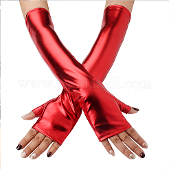 Lange fingerlose Handschuhe aus Polyester&nbsp;AJEW-WH20018-117D