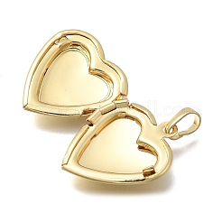 Herz-Medaillon-Anhänger aus Messing zum Valentinstag&nbsp;KK-D431-035E-G