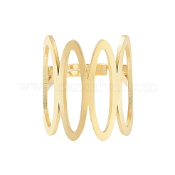 Anelli ovali regolabili in acciaio inossidabile 304 per donna&nbsp;RJEW-Z045-01G-01