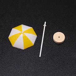 Mini ornements de parasol de plage en résine&nbsp;DJEW-WH0037-32C