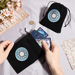 2 bolsa de terciopelo con cordón para guardar joyas con runas&nbsp;TP-CN0001-20