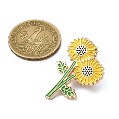 Sonnenblumen-Emaille-Pins&nbsp;JEWB-P045-02B-G