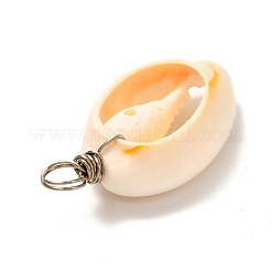 Pendenti conchiglia di ciprea naturale&nbsp;PALLOY-JF00940-02