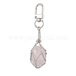 2 pz 2 stili di catene in ottone con catenelle e decorazioni pendenti in pietra&nbsp;HJEW-JM02034-02