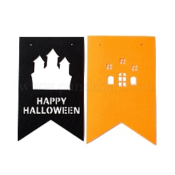 16 Uds. Adornos de fieltro de bandera de 2 colores&nbsp;DIY-B054-02D