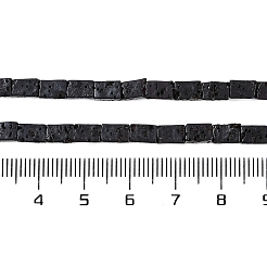 Fili di perle di roccia lavica naturale&nbsp;G-A234-B02-01