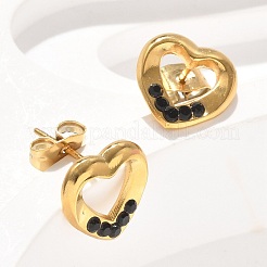 Boucles d'oreilles à tige en acier inoxydable 304&nbsp;EJEW-F361-04G