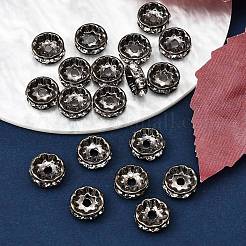 Messing Strass Zwischen perlen&nbsp;RB-A014-Z10mm-01B