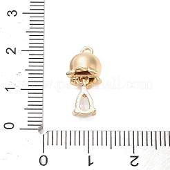 Colgante micropavé cubic zirconia de latón&nbsp;KK-D427-01G