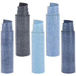 5 Stück 5 Farben faserige Stoff-Kleidungsflicken&nbsp;PATC-CY0001-53