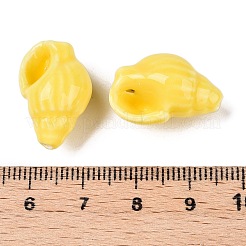 Brin de perles en porcelaine imprimées faites à la main&nbsp;PORC-T133-01D