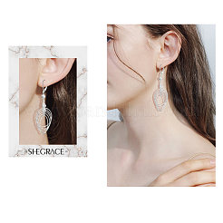 925 orecchini a monachella in argento sterling rodiato&nbsp;JE802A