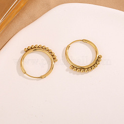 Pendientes de aro de acero inoxidable 304 para mujer&nbsp;WG7BD37-01
