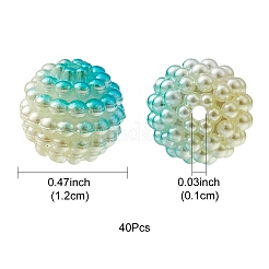 Nachahmung Perlenacrylperlen&nbsp;OACR-FS0001-42C