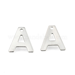 Anlaufgeschützte Alphabet-Anhänger aus Edelstahl 304&nbsp;X-STAS-O073-01