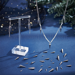 48 pièce 4 styles 201 pendentifs en acier inoxydable&nbsp;STAS-UN0063-32