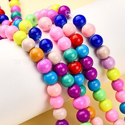 Chapelet de perles en verre baking paint&nbsp;DGLA-MSMC001-11