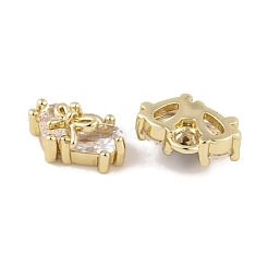 Latón micro pavimenta claro cubic zirconia encantos&nbsp;KK-L212-20G