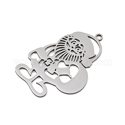 Pendentifs de Noël en acier inoxydable 201&nbsp;STAS-C156-01C-P