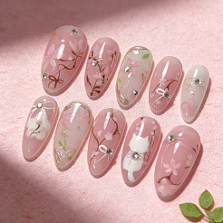 1 jeu de faux ongles à coller en plastique couvrant toute la surface&nbsp;MRMJ-CP0001-68
