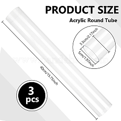 Tube rond en acrylique&nbsp;DIY-WH0899-672D