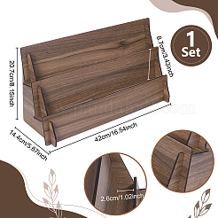 Colonne montante d'affichage de figurines en bois&nbsp;ODIS-WH0043-124B