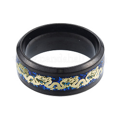 Bling Glitter 201 Edelstahl Drachen Fingerring für Frauen&nbsp;RJEW-N043-25E