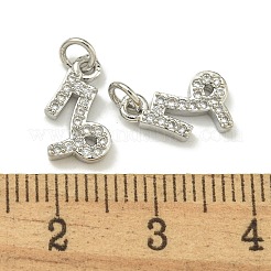 Gestell Messing micro ebnen Zirkonia Anhänger&nbsp;KK-K386-02L-P