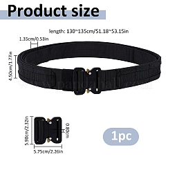 Cinture regolabili in nylon con fibbie in lega nera per esterni&nbsp;AJEW-WH0643-212B-01