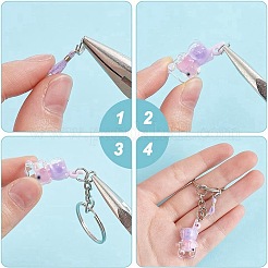 DIY Bär Trinkbecher Schlüsselanhänger Bastelset&nbsp;DIY-AR0003-62