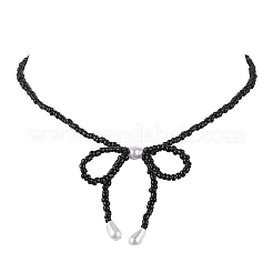 Collane in acciaio inossidabile 304 con fiocco&nbsp;NJEW-JN04670