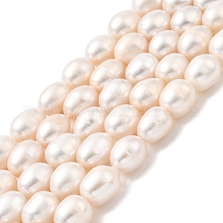 Brins de perles de culture d'eau douce naturelles&nbsp;PEAR-I007-01E-04A