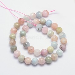 Morganite naturale filoni tonda&nbsp;G-I159-10mm