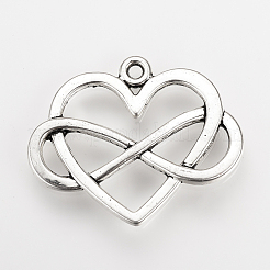 Tibetischer stil Aluminium Anhänger & Charms&nbsp;TIBEP-Q078-39AS-NR
