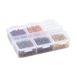 42 g 6-farbige 8/0 transparente Glasperlen&nbsp;SEED-FS0001-12