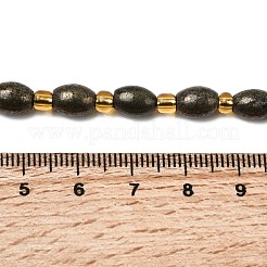 Natürliche Pyrit Perlen Stränge&nbsp;G-Z131-A01-01