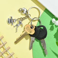 Anhänger aus Legierung mit Sportmotiv&nbsp;KEYC-YW00040-01