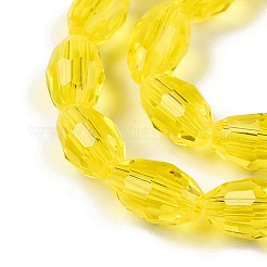 Chapelets de perles en verre transparente  &nbsp;EGLA-A037-T6x8mm-D07